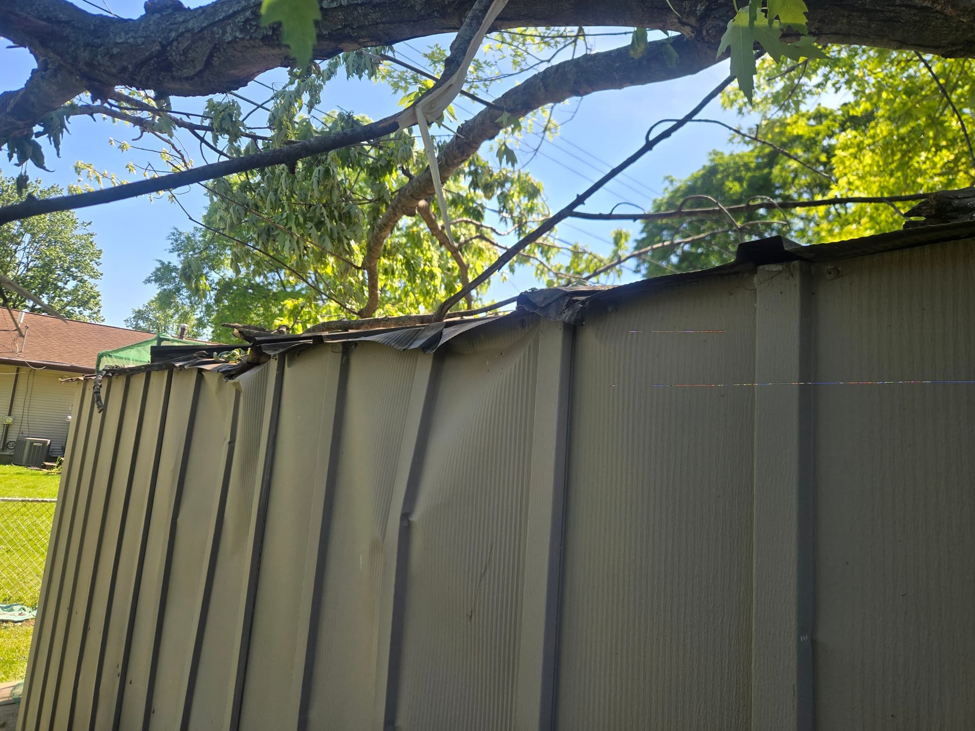 Gallery photos for Storm Damage Tree Removal That Stopped the Damage From Getting Worse: Image #1