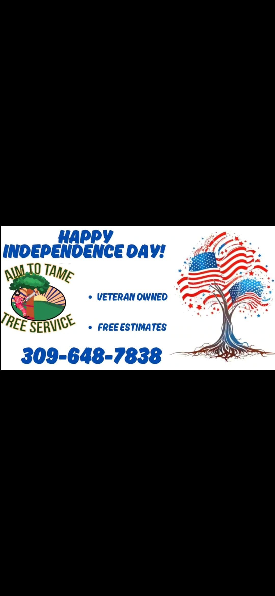 Project Aim to Tame Tree Service Wishes You a Happy 250th Independence Day image